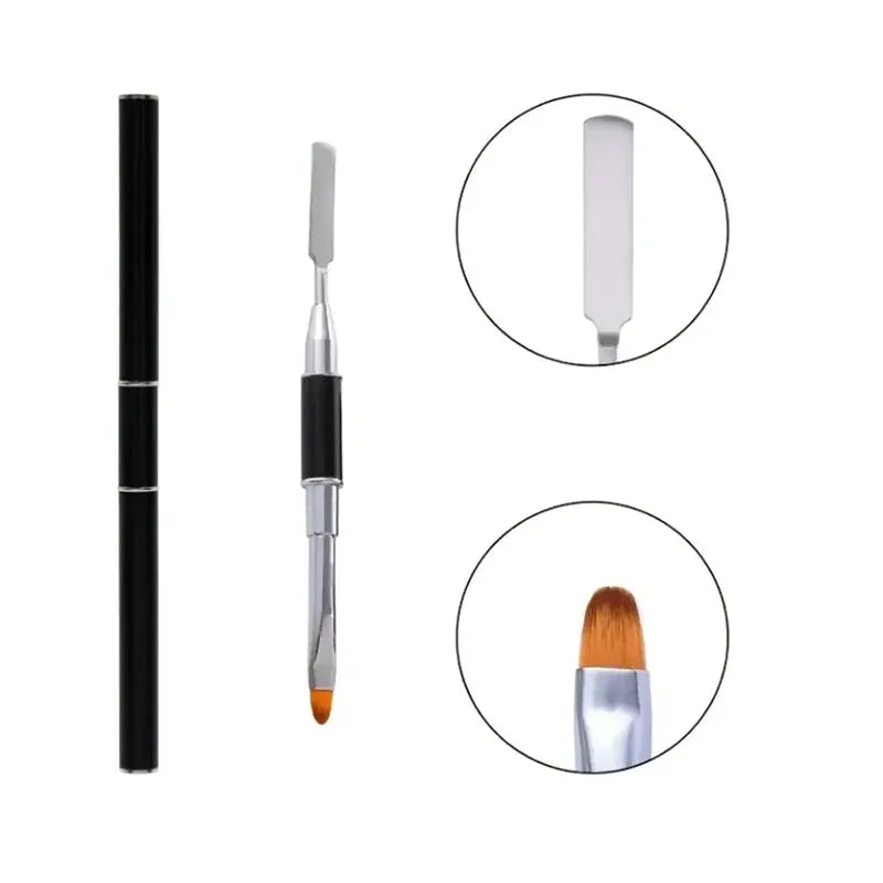 NailTech Gel Brush and Picker 2 In 1 Design Precision Tool for Acrylic Nails and Gel Applications