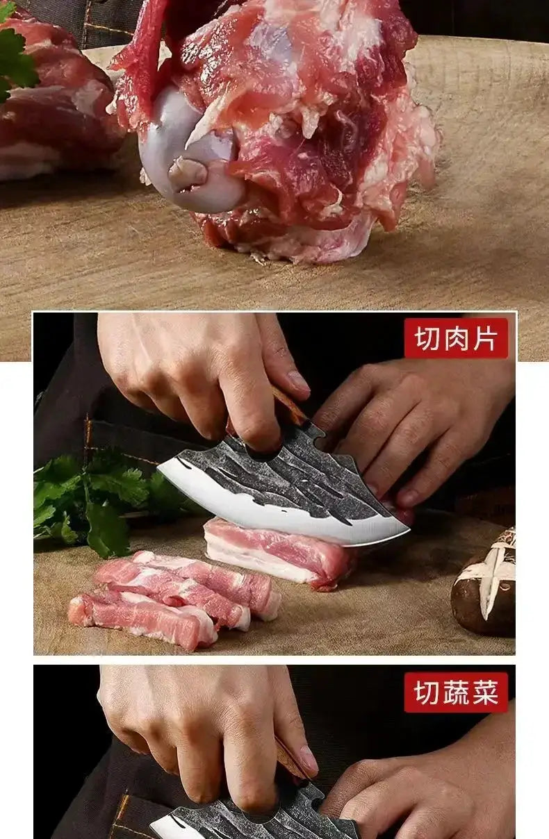 Outdoor Boning Knife Hand Forged For Butchery Premium Meat Cutting Tool For Professional Slaughter And Meat Selling