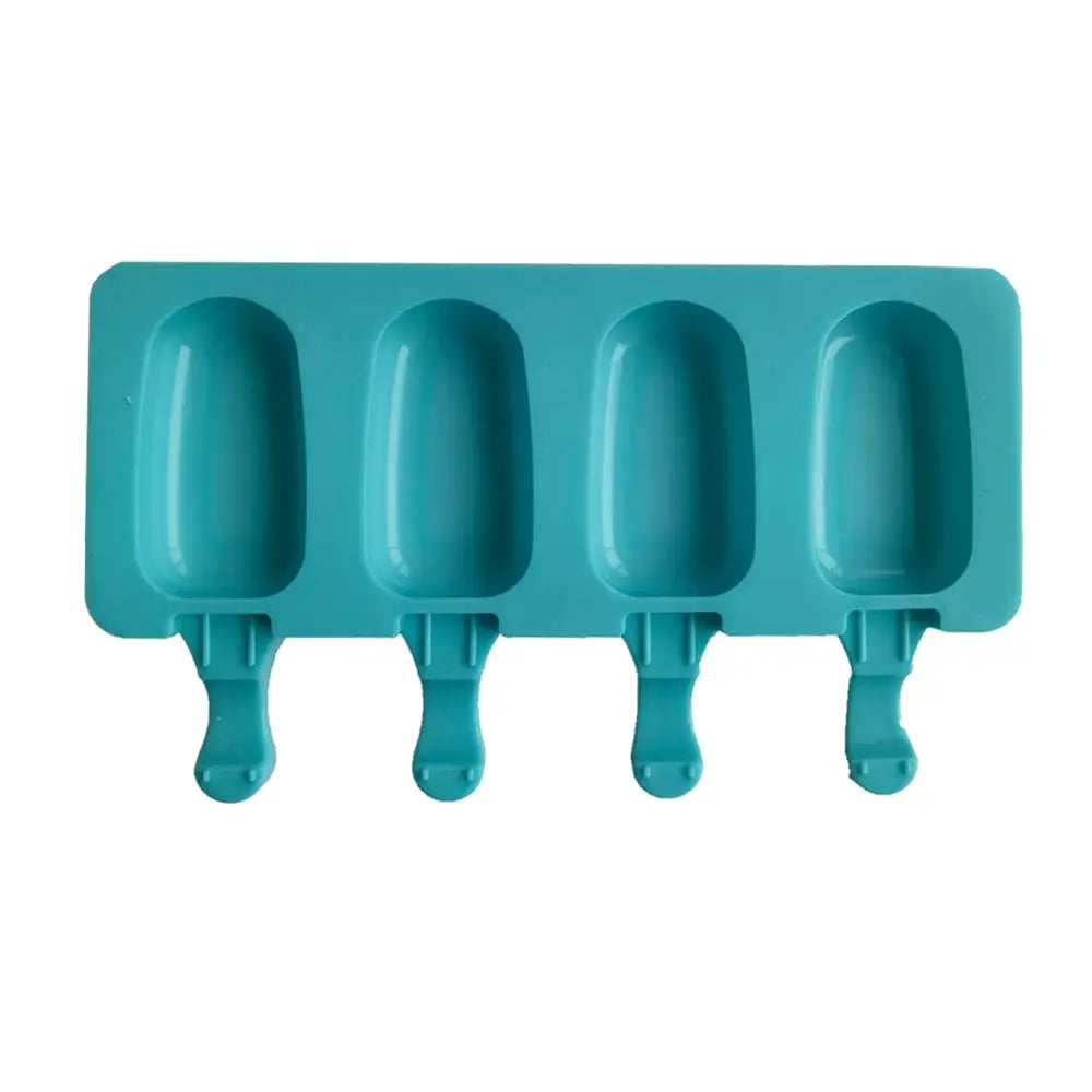 4 Cell Oval Silicone Ice Cream Mold For Popsicles DIY Ice Pop Maker And Cake Baking Tool