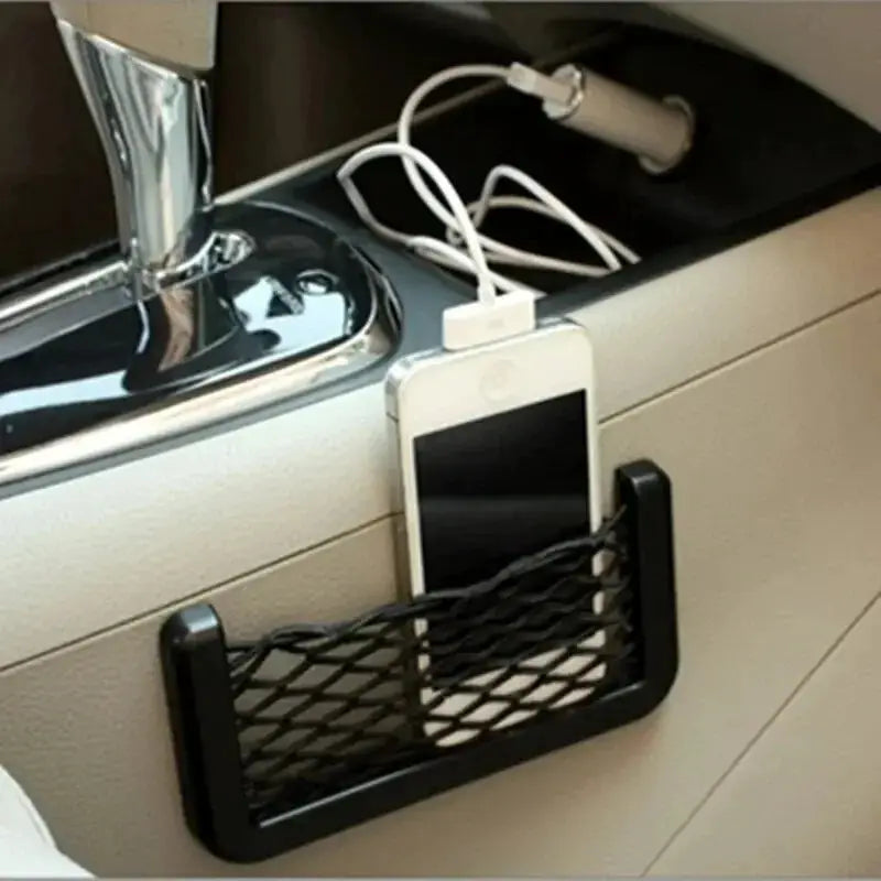 Back Seat Mesh Storage Bag For Cars Elastic Net Pocket Holder Car Interior Organizer For Phone Wallet Accessories