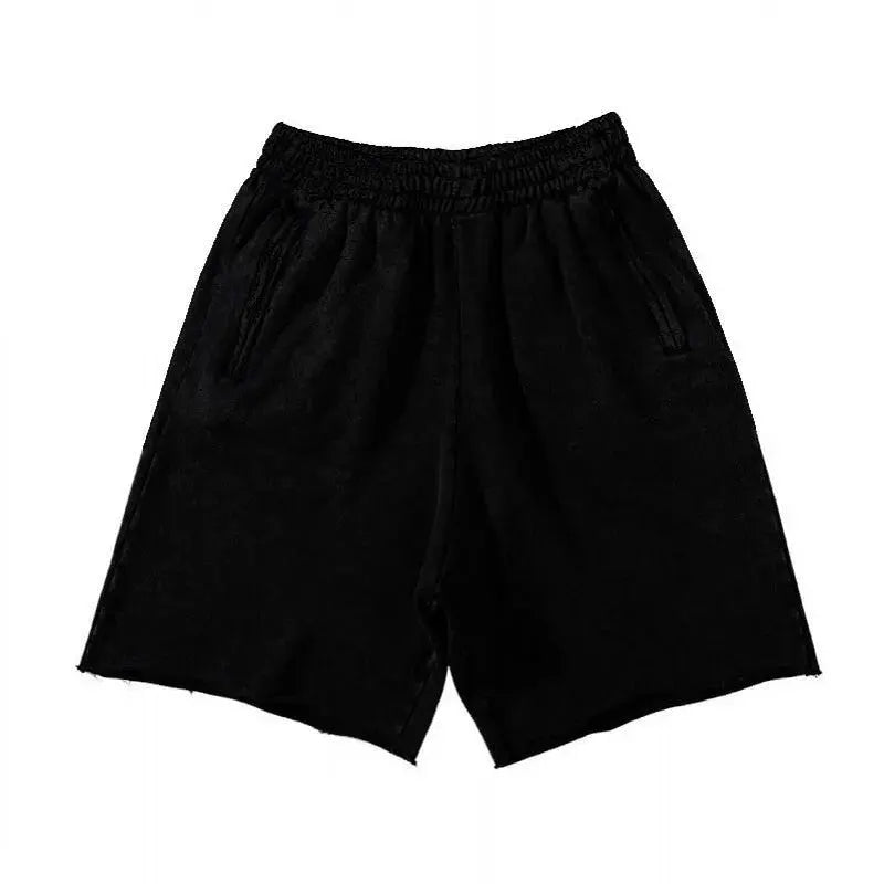 Summer Outdoor Surfing Training Cotton Sport Grey Shorts Men's Loose Soft High Street Motorcycle Casual Running Shorts