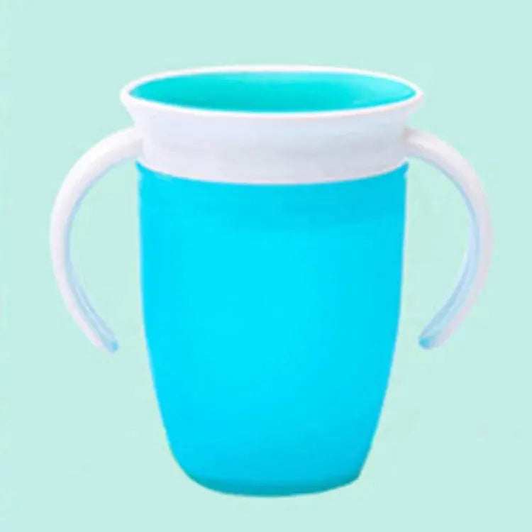 Magic Baby Cup That Turns 360 Degree For Any Angle Leakproof Sippy Cup 240ml With Ergonomic Handle