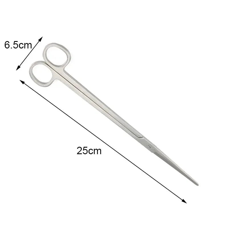 Findixpet Aquarium Scissor Tools Set Stainless Steel Tweezers Plant Wave Scissors Cleaning Accessories Storage Holder