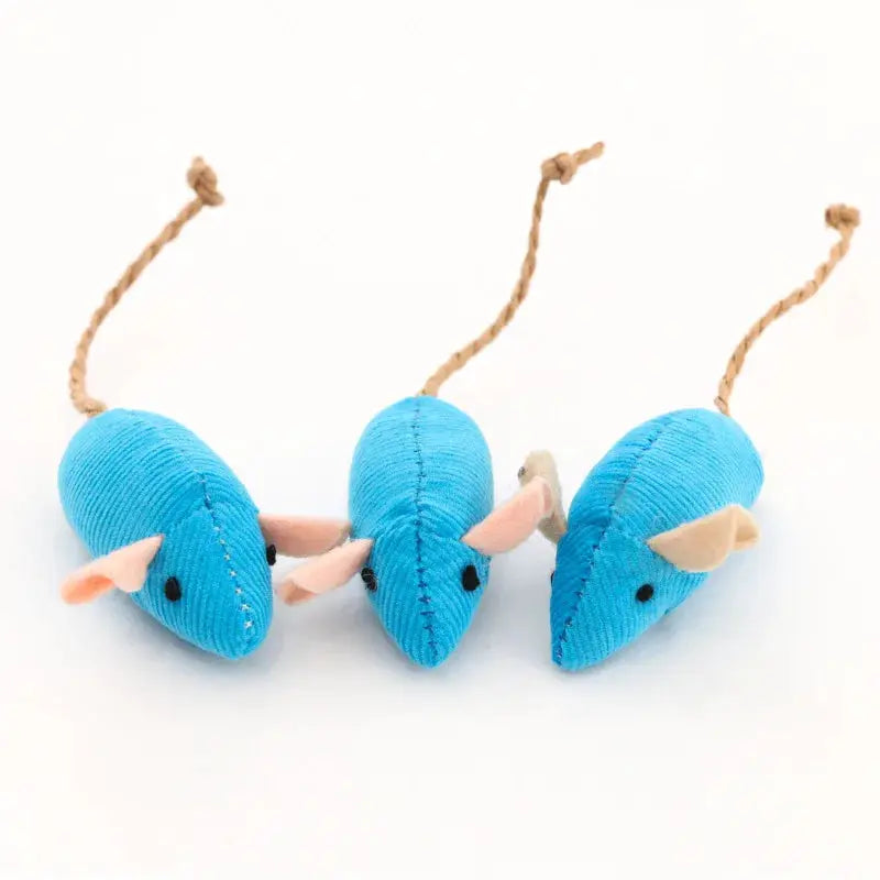 Rattle Cat Mouse Toys Set With Catnip Pre Filled Faux Fur Interactive Cat Toys For Cats 3 To 200 Pack