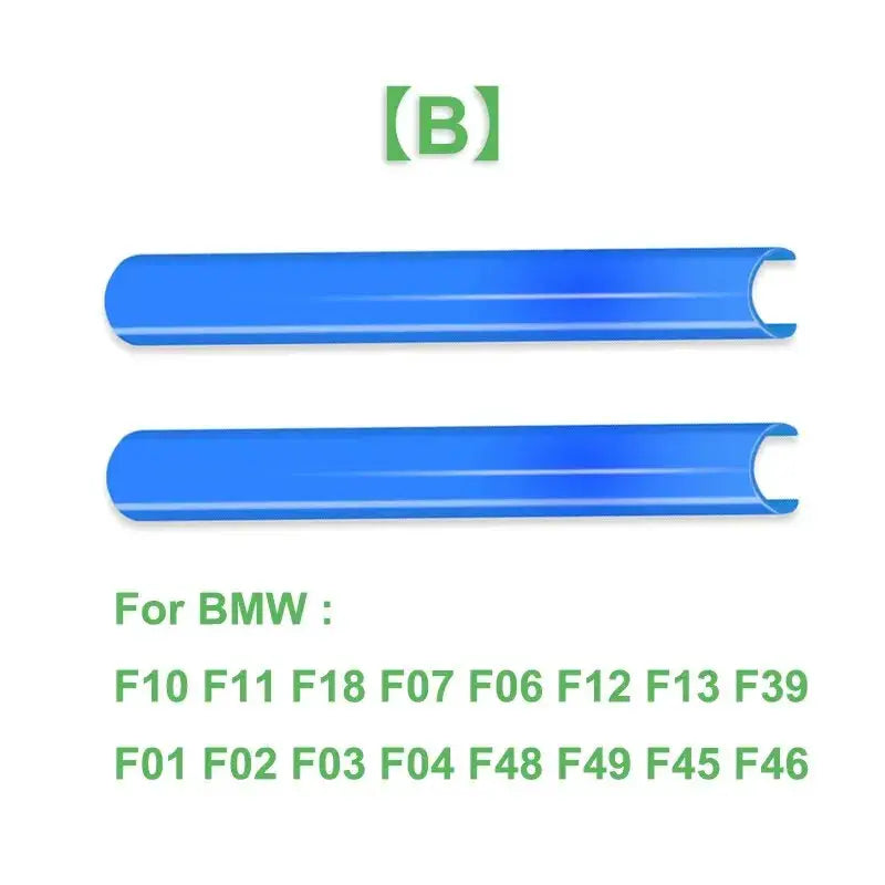 2pcs blue BMW F-series front grille trim strips, V-brace M Sport style by Simples Market
