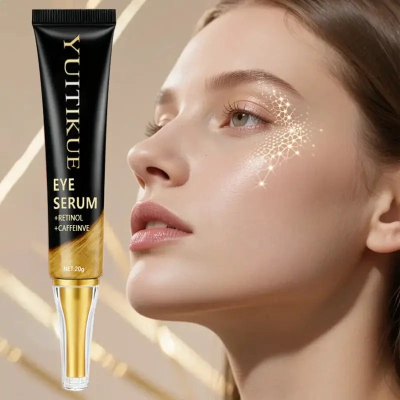 YUITIKUE Caffeine Eye Cream 20g Fast Acting Firming And Lifting Energized Eye Area Day Night Use Reduces Puffiness