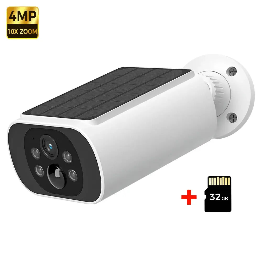 ALEVIO 2.5K Outdoor Solar Wireless Camera with AI Detection Human Pet Vehicle PIR Motion Light Night Vision and Battery