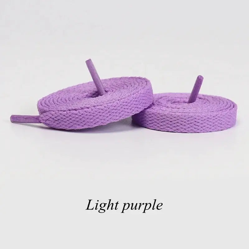 Flat shoelaces, 1 pair, light purple, Simples Market