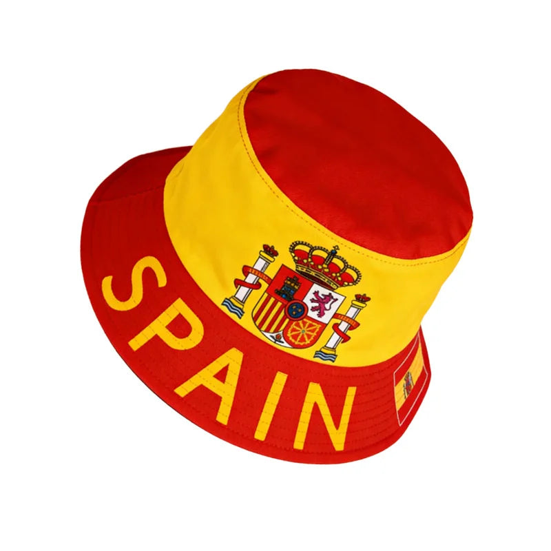 National Flags Reversible Bucket Hat For Men Women Football Fans