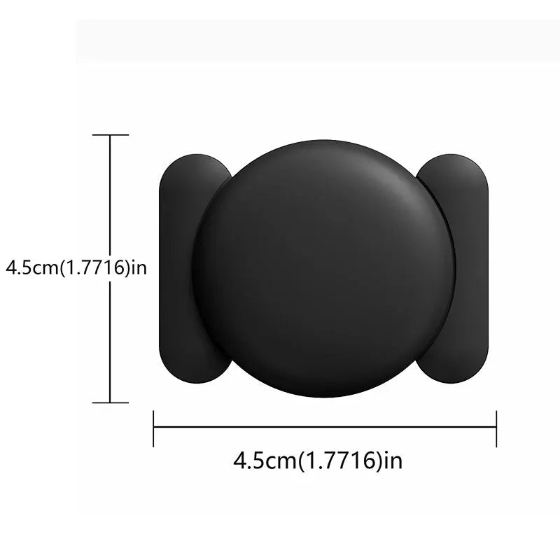 Simples Market black silicone magnetic shell for Apple Find My tracker with strong suction, anti-loss mount