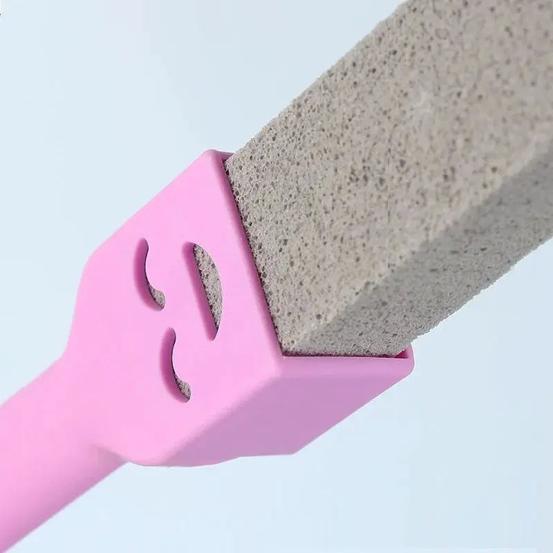 Pink pumice stone cleaning stick by Simples Market for bathroom tile and sink cleaning