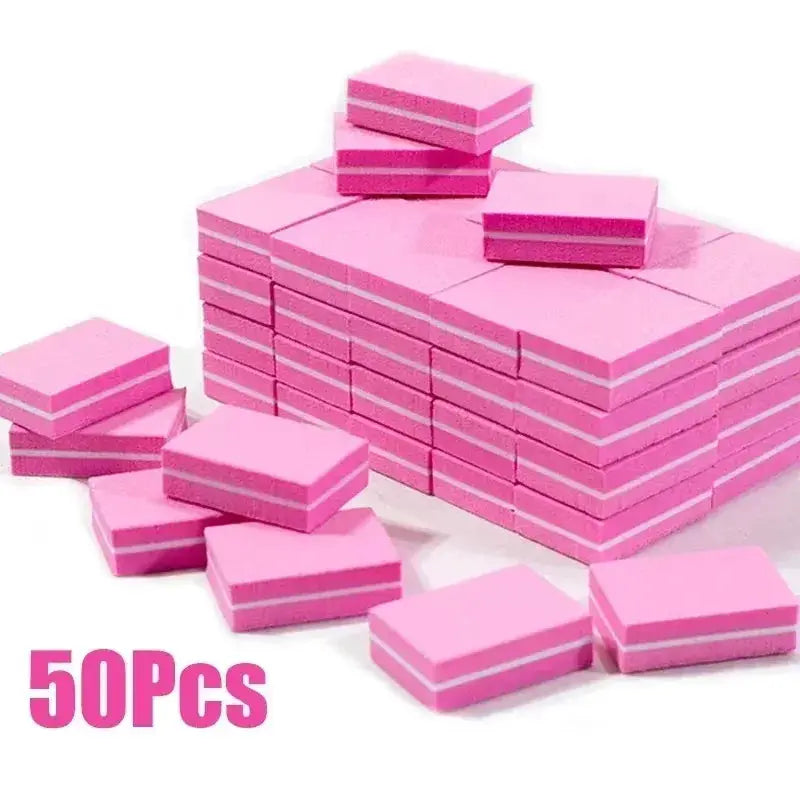 10 To 100 Pcs Mini Buffing Sanding Files Block For Manicure Pedicure Nail Art Buffer Polish Tools