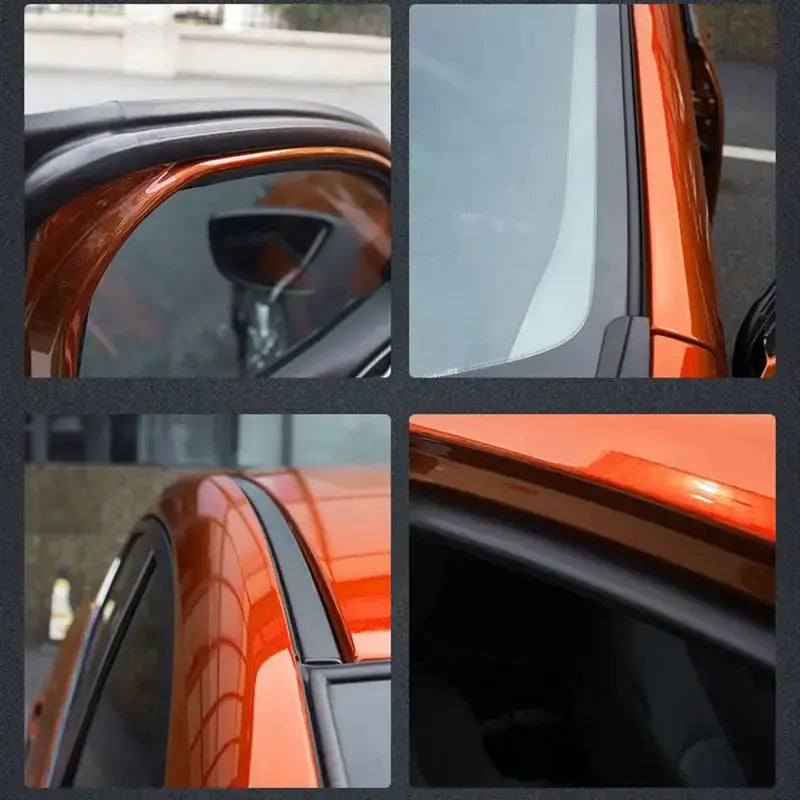 Simples Market 100ml car rubber conditioner for door seals on orange SUV
