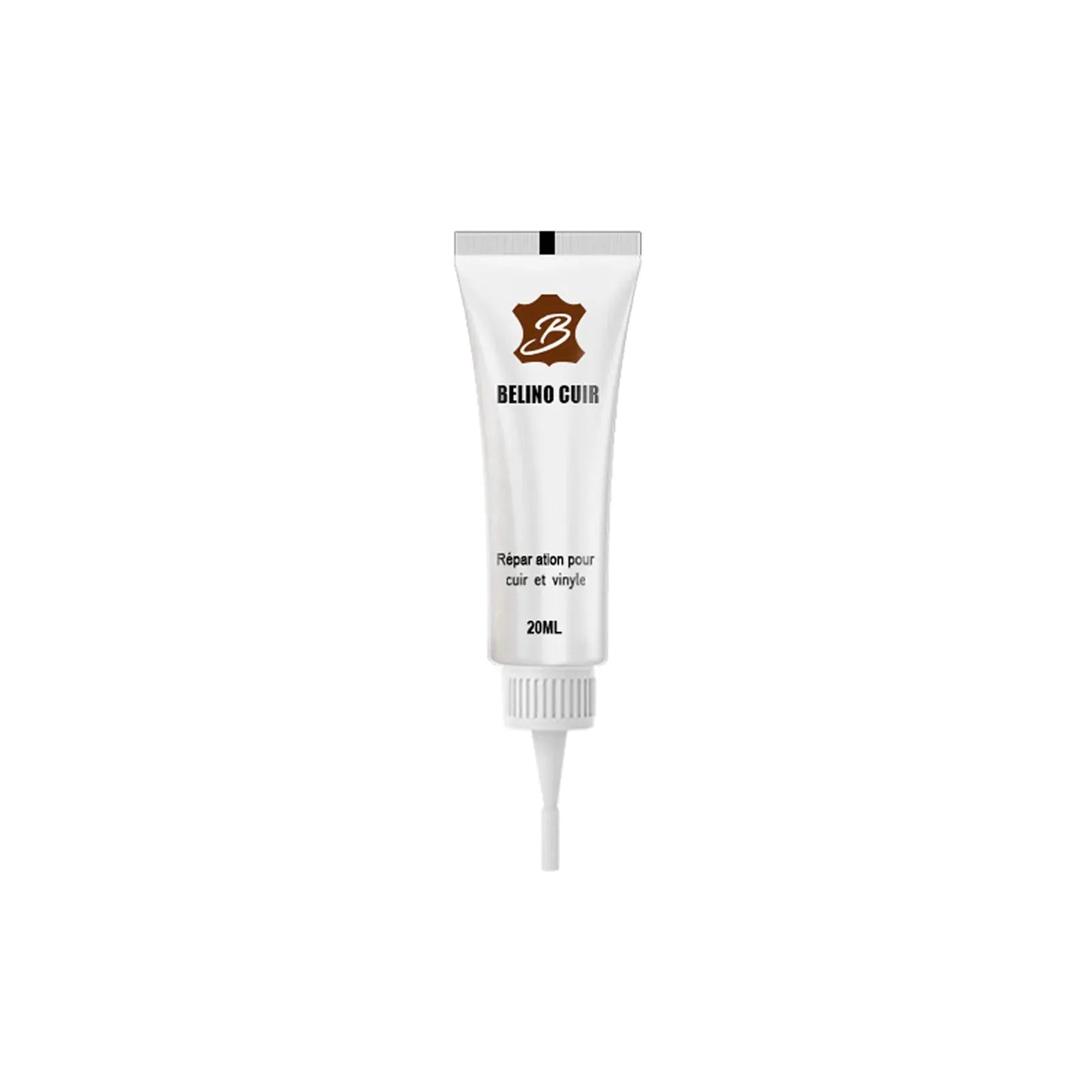 Belino Cuir leather repair paste tube, 20ml, white with brown logo