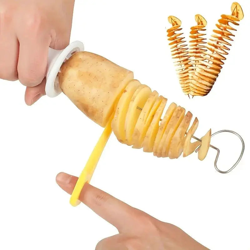 6 Piece Stainless Steel Spiralizer Set Multi Functional Vegetable Cutter For Making Spiral Potatoes And Carrots