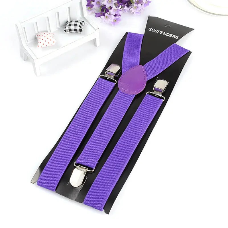 2.5cm Wide Mens Suspenders New Creative 3 Hooks Adjustable Braces For Casual And Formal Wear