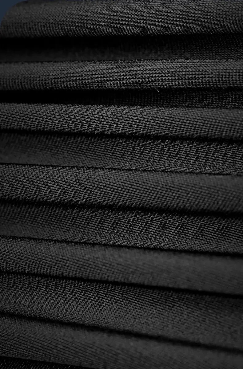 INBIKE men's cycling bib shorts fabric close-up in black