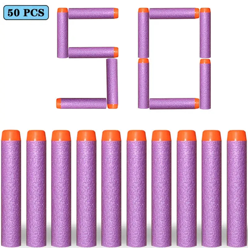 7.2cm EVA Foam Darts 100 Pieces Refill Rounds for Nerf N Strike Blasters Round Head Safe Play
