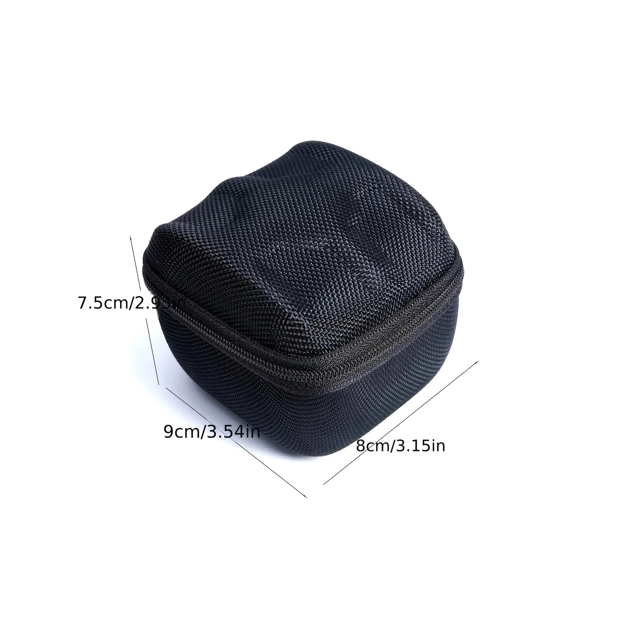 1pc Black Watch Storage Box - Hard Case W/Soft Pillows, Velvet Lined for Jewelry & Watches Protection
