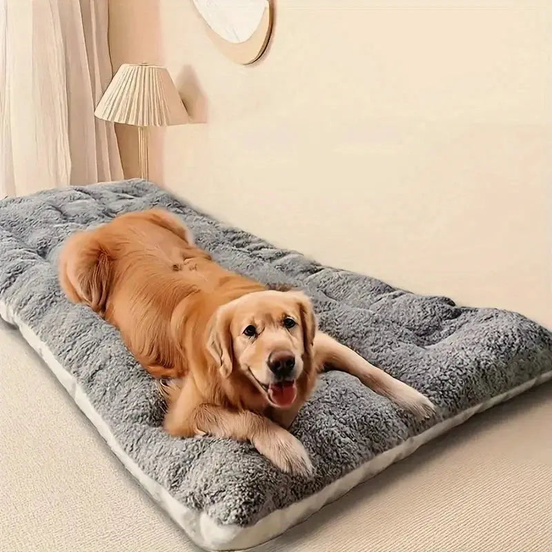 Large Plush Dog Bed Sofa Style Thickened Super Soft Polyester Pet Mat Crate Mat For Small Medium And Large Dogs