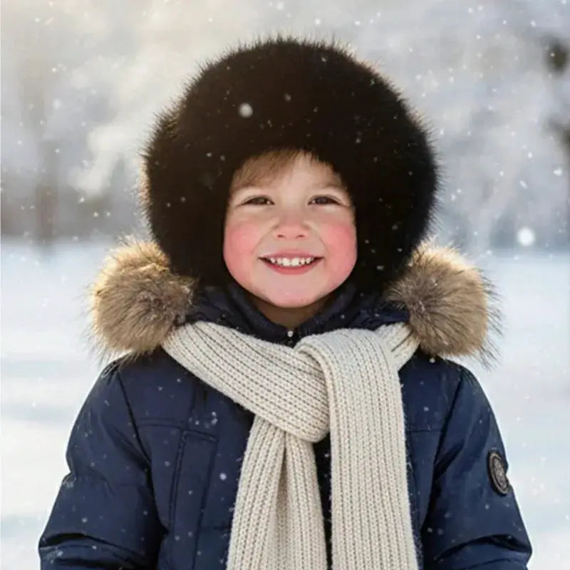 AuroraCo Womens Mongolian Style Furry Hat Korean Inspired Thickened Winter Warmth And Flattering Fit