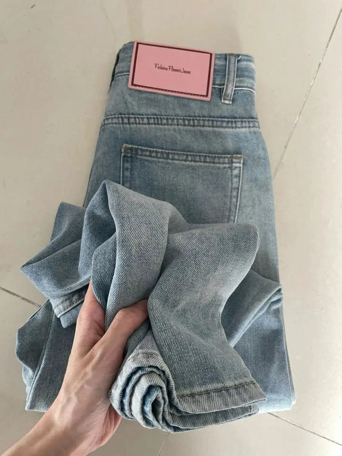 Women Wide Leg Baggy Jeans Streetwear Vintage Y2K Punk Denim Pants