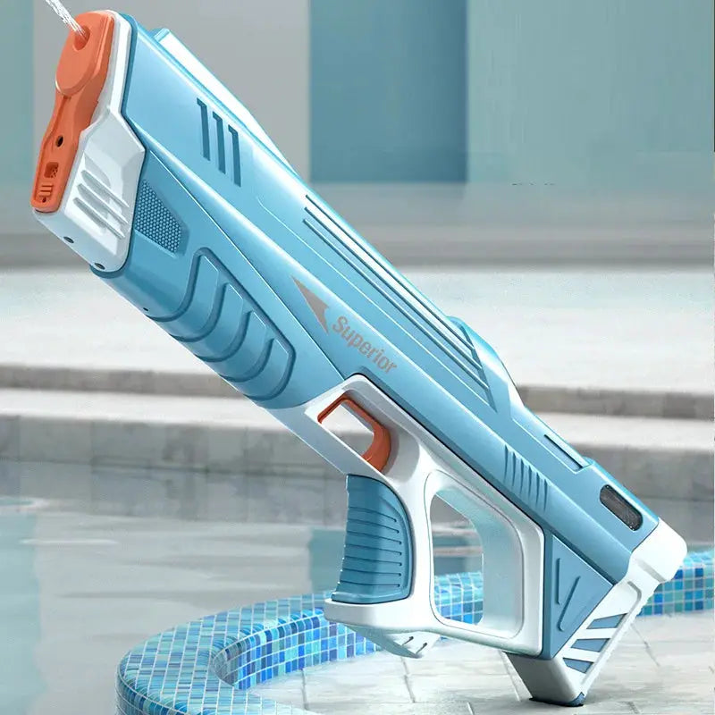 43cm Full Electric Automatic Water Storage Gun Toy For Kids Boys Beach Summer Outdoor Battle Game