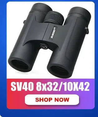 SVBONY SV28 binoculars, black waterproof optics for bird watching and target shooting