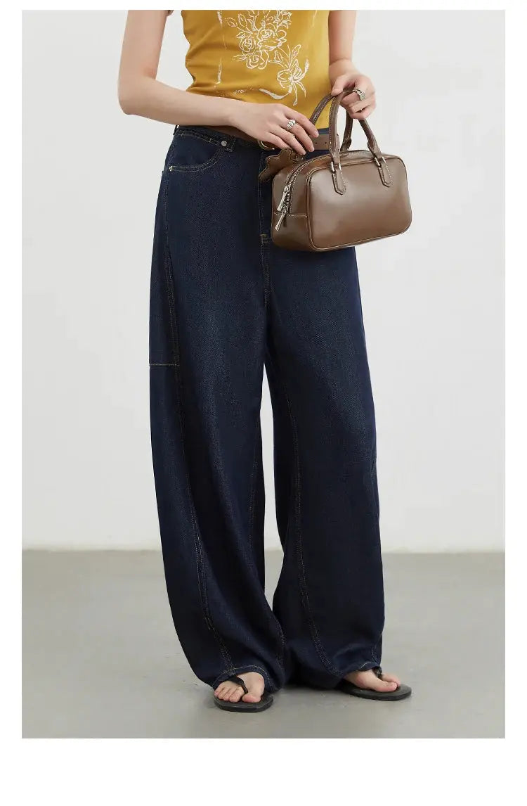Chic Ven Womens Split High Waist Wide Leg Denim Jeans Spring 2025