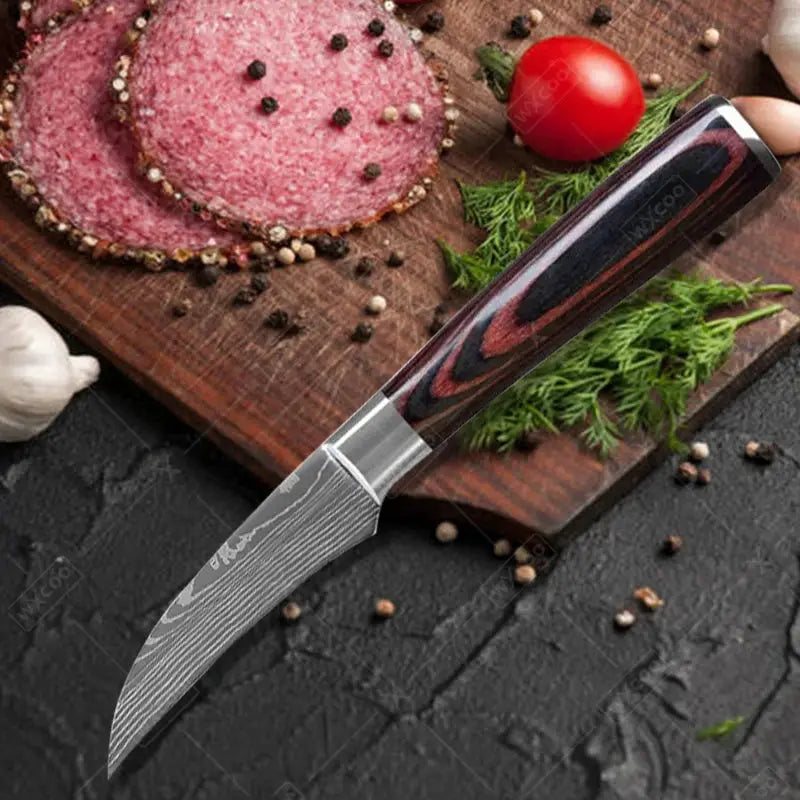 Professional Kitchen Knife Set 5Cr15Mov Stainless Steel Knives For Fruit Peeling Boning Paring Meat Cleaver