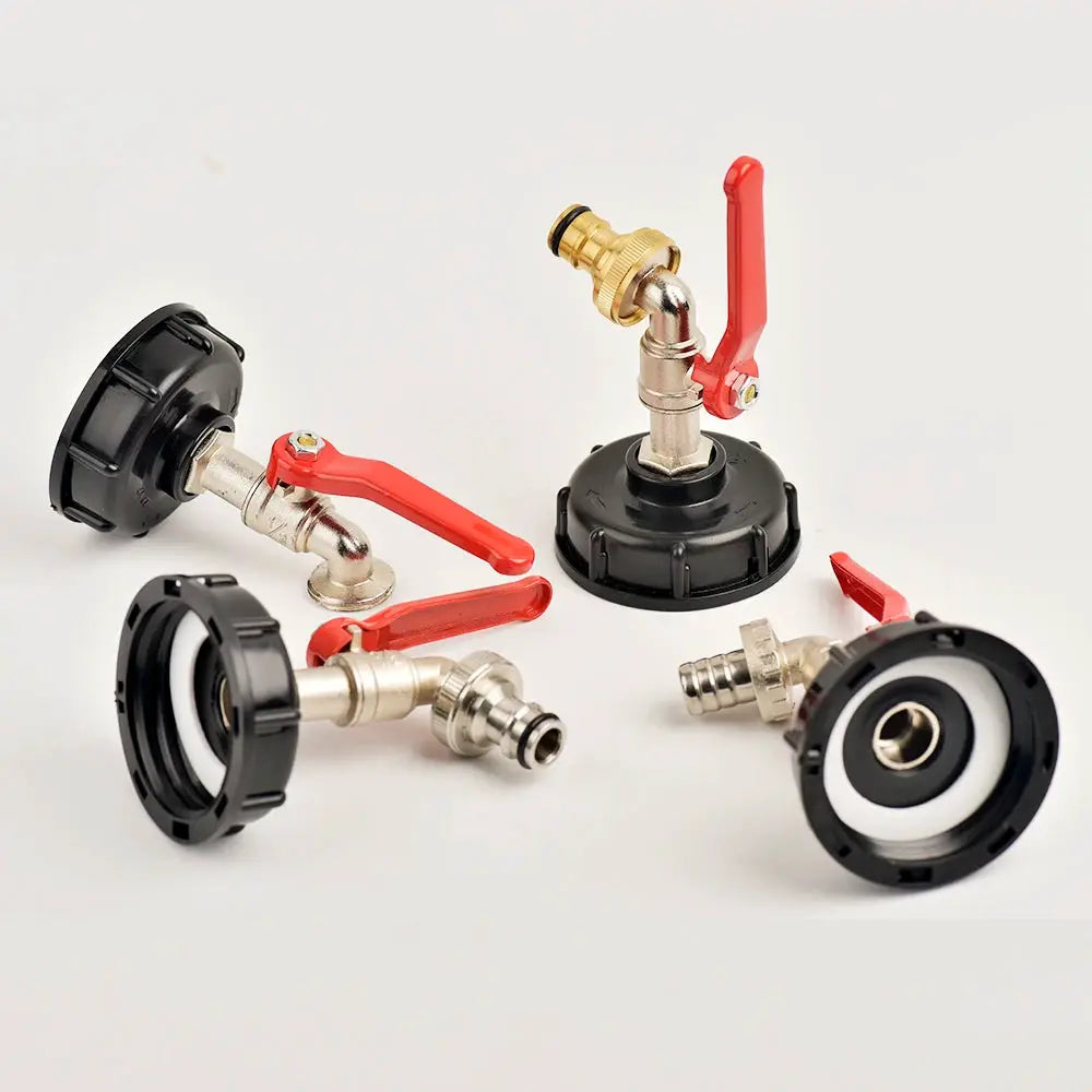 IBC Tank Tap Adapter S60x6 Coarse Thread To 16mm Quick Connect Brass Alloy Replacement Valve Garden Home Fitting Faucet