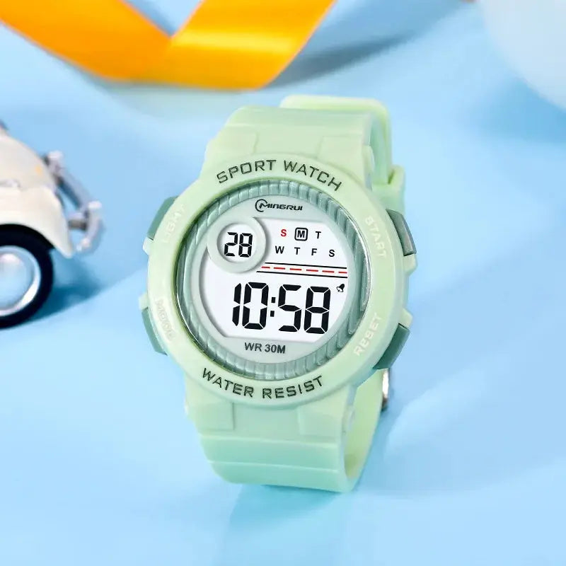 OHSEN Kids Sport Watch Pink 30M Waterproof Digital Wristwatch With Stopwatch And Durable Silicone Band