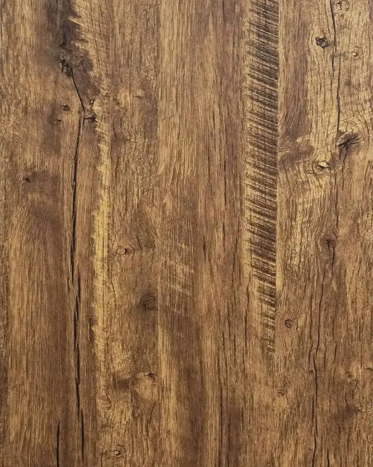 Simples Market wood grain vinyl wallpaper with brown wood texture, self-adhesive, 55cm wide