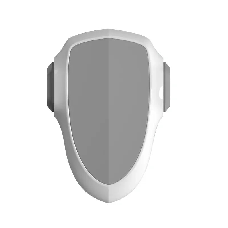 Baby oven door lock by Simples Market, shield-style safety latch in white with gray center.