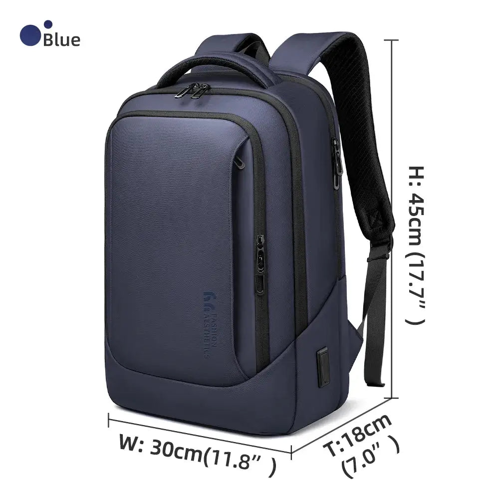 HK Men's Designer Laptop Bag Waterproof School Bags for College Boys Male Business Sports Travel Backpack Men With USB Charging - Simples Market
