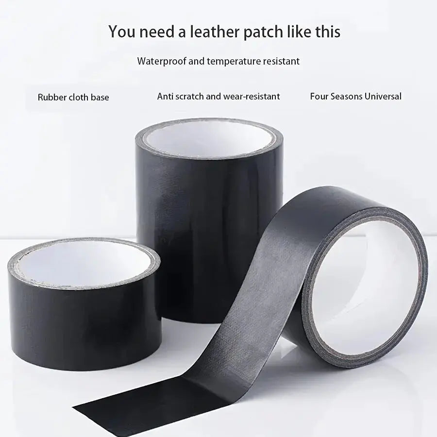 Black Cloth Based Leather Repair Tape For Cushions Car Seats And Sofas Leak Repair And Wear Resistant
