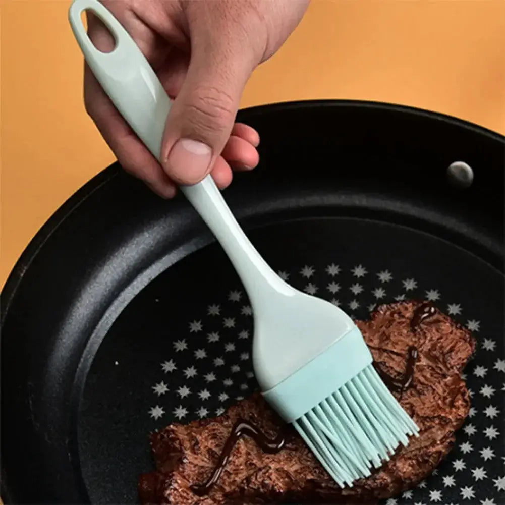 ChefCraft 3 Piece Silicone Spatula Set Cream Scraper Spatula Mixer And Oil Brush For Nonstick Baking