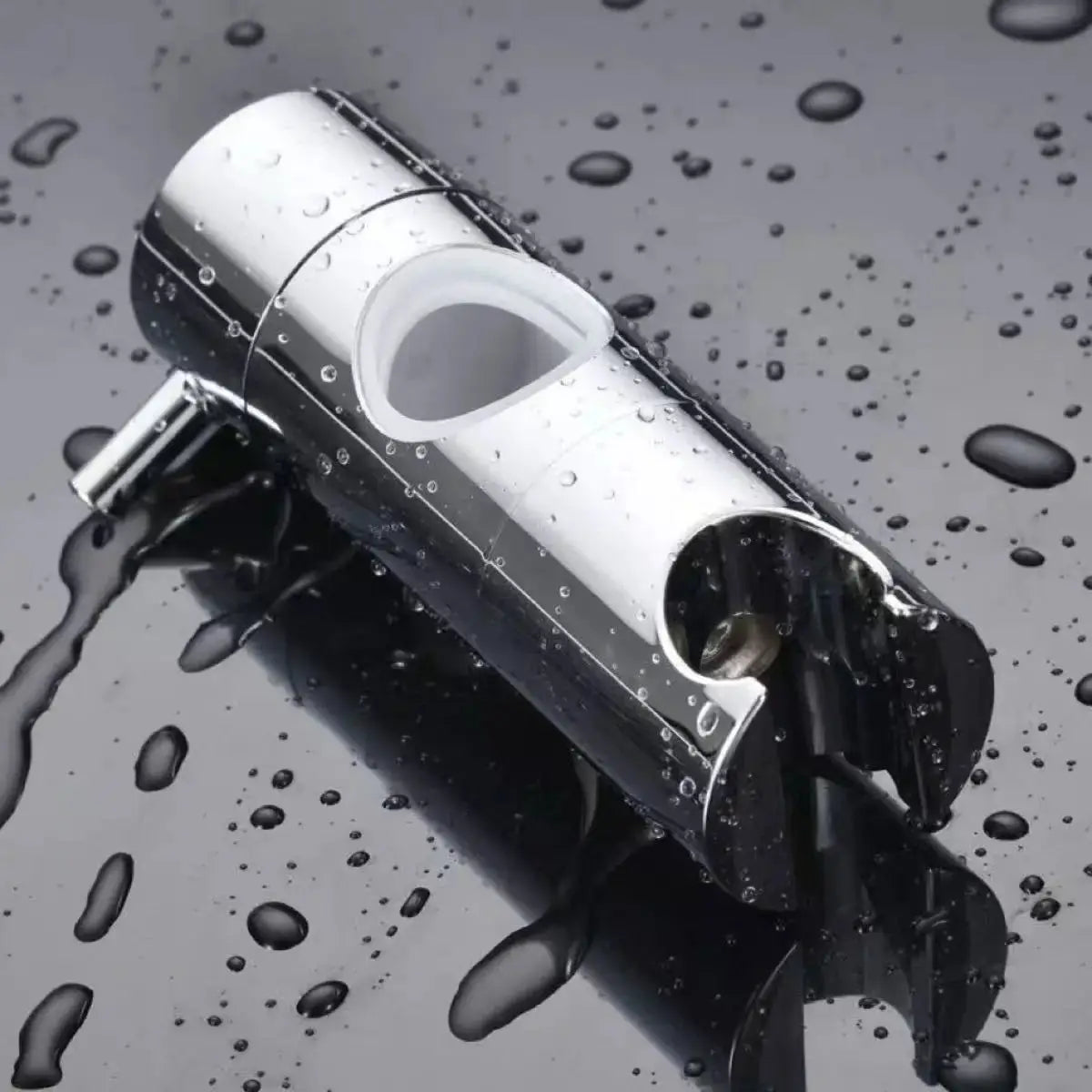 Simples Market chrome shower head holder clamp for 19–25mm hand showers