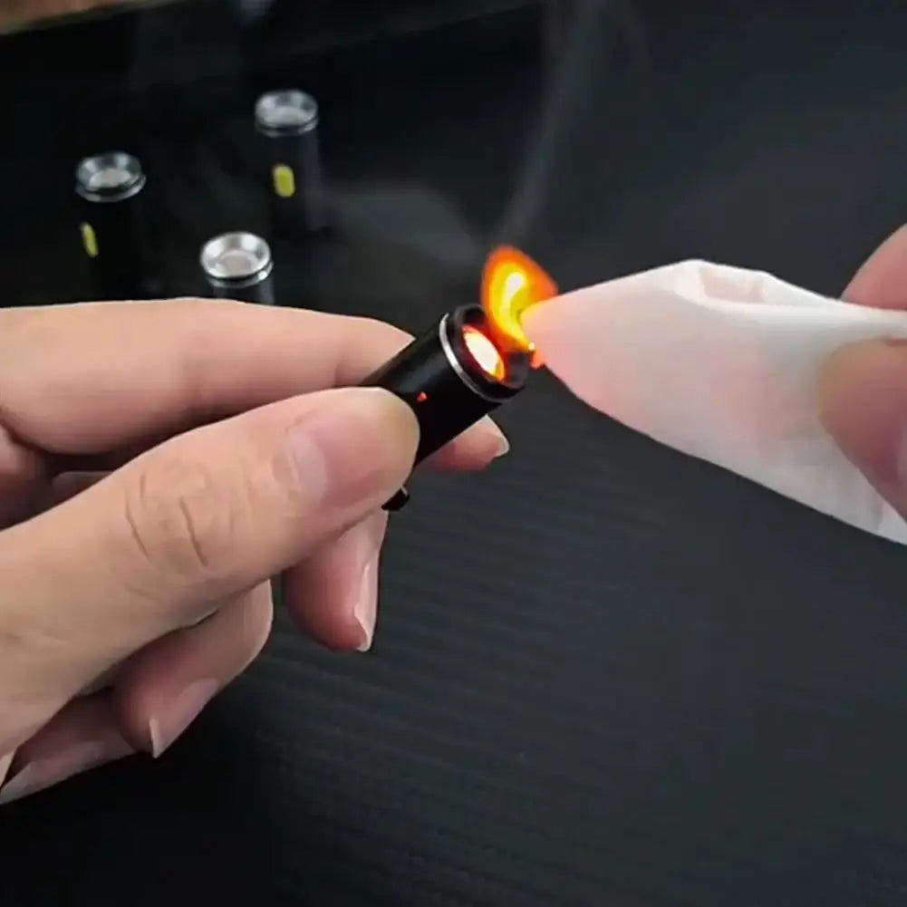 Simples Market Type-C mini windproof heating-wire lighter, black portable electronic flame starter
