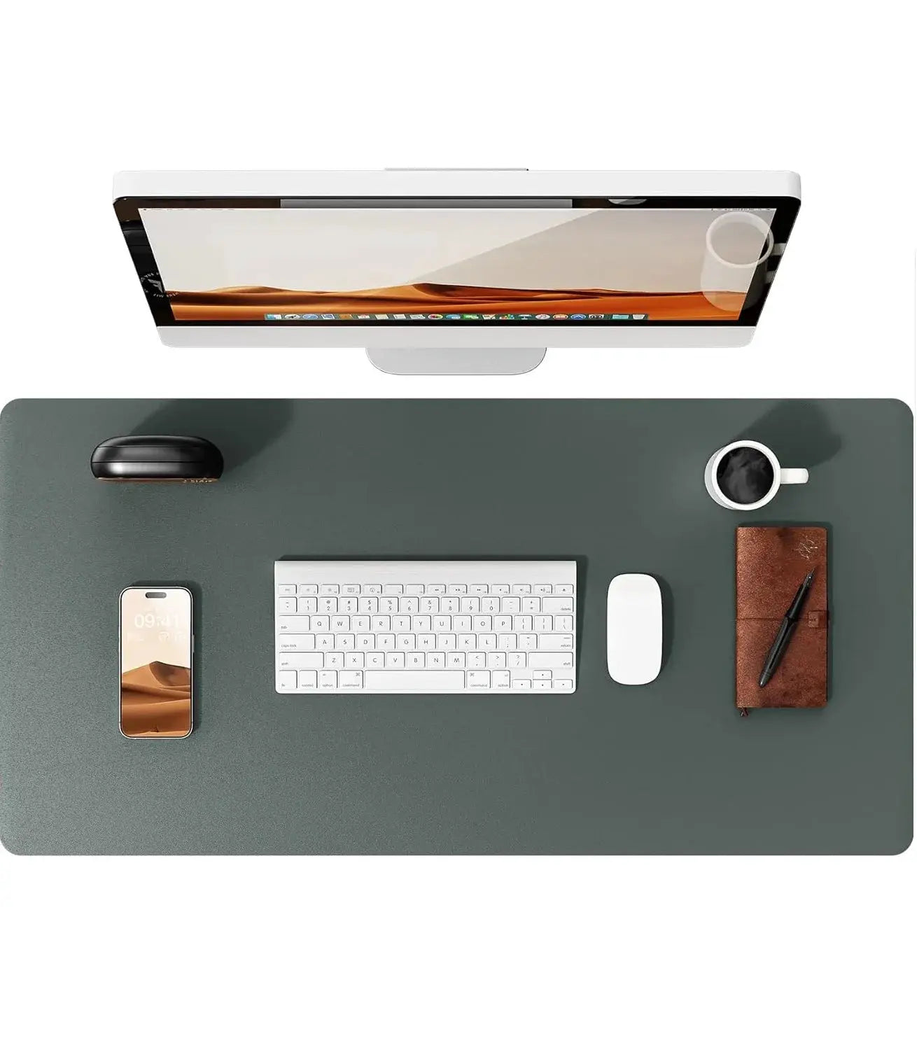 Large PU Leather Desk Pad Mouse Pad For Office Non Slip Leather Desk Mat Laptop Desk Pad Protector