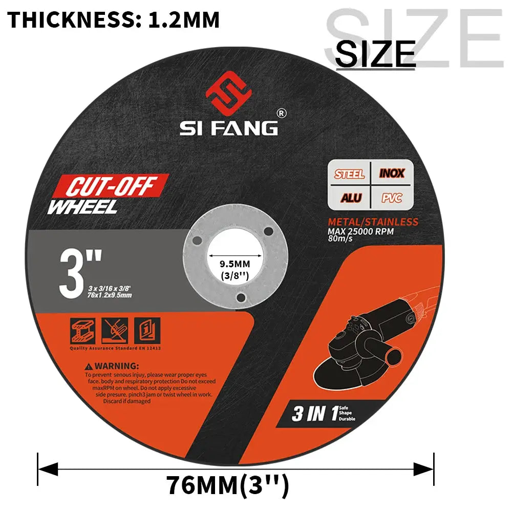 SIFANG 3 Inch Metal Cutting Disc For Angle Grinder Cut Off Wheel Saw Blade Grinding Wheel