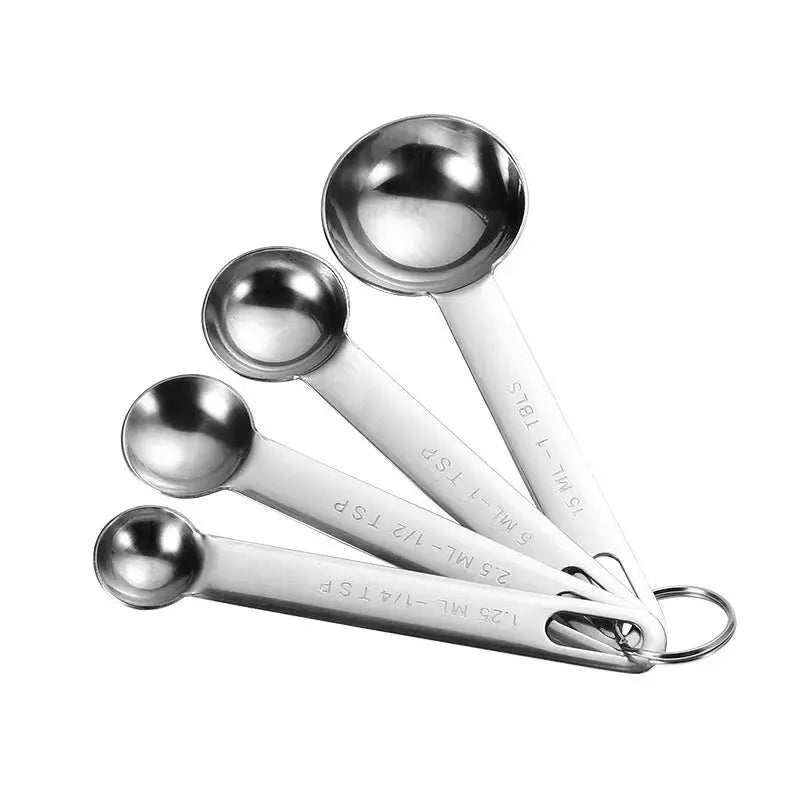 KitchenCraft Stainless Steel Measuring Spoon Set 4 6 7 8 Piece With Scale Durable Food Grade Kitchen Tools