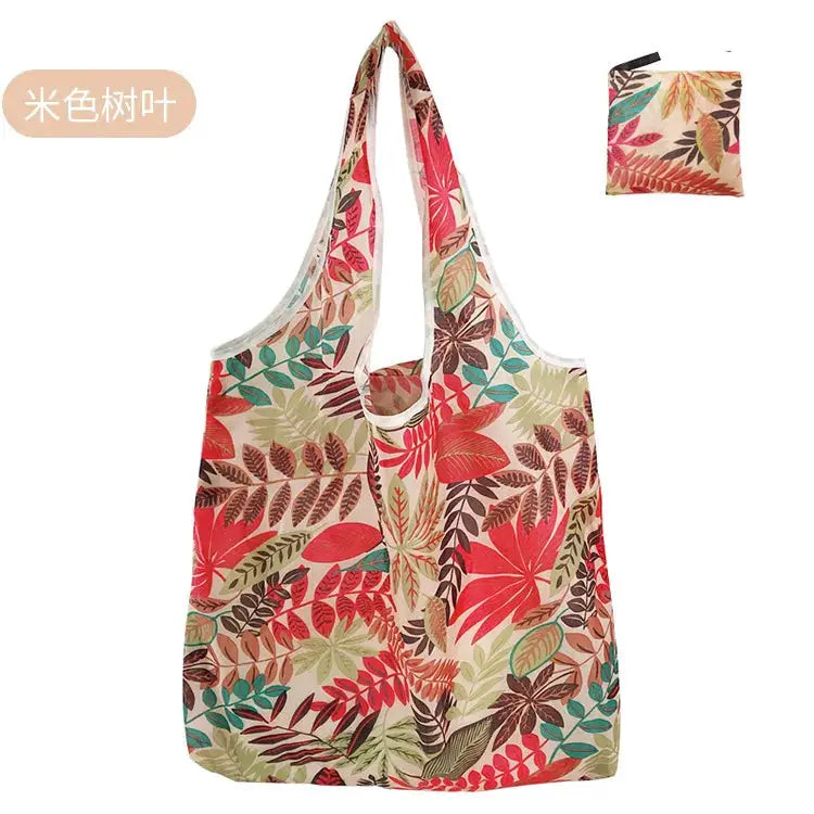 EcoCarry Large Foldable Reusable Tote Bag Made From 190T Polyester For Grocery Shopping Beach Storage