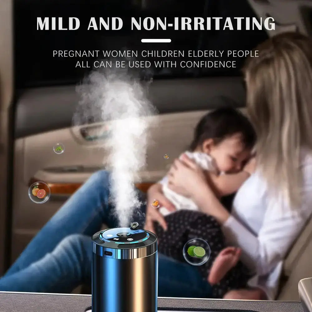 Car Electric Air Diffuser Humidifier For Car Vent Aromatherapy Odor Eliminator Mist For Fresh Interior