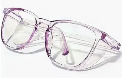 ClearView Safety Glasses With Anti Fog Blue Light Blocking Scratch Resistant Square Frame For Men And Women Nurses
