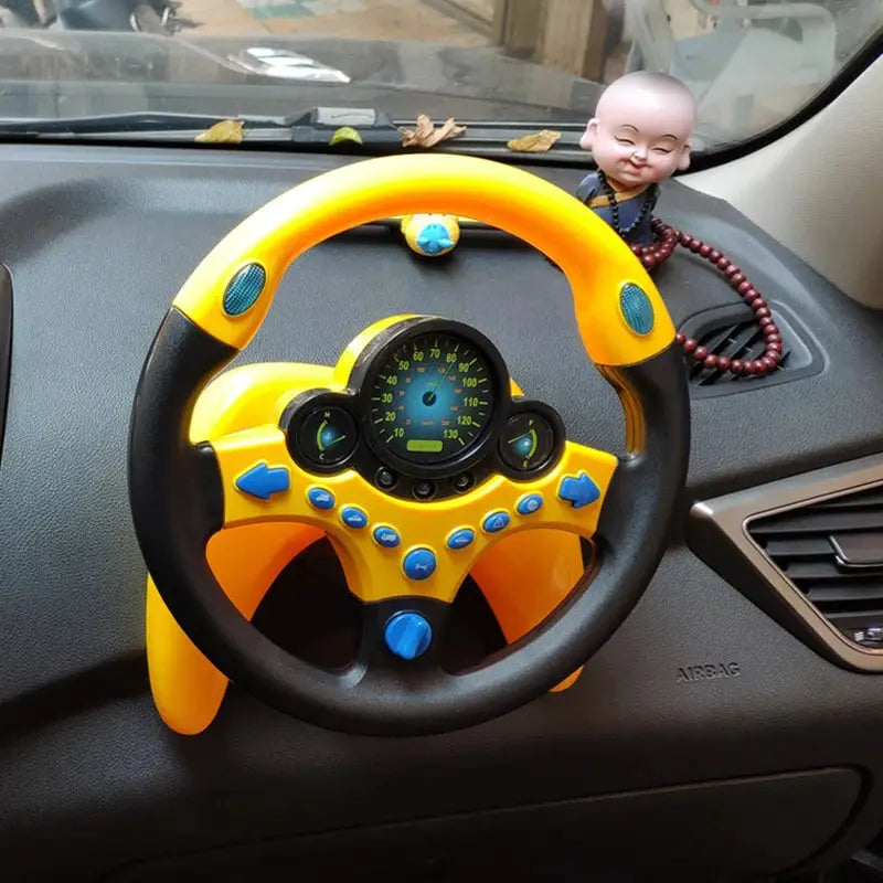 Infant Shining Electric Simulation Steering Wheel Toy With Lights And Sounds For Early Educational Play