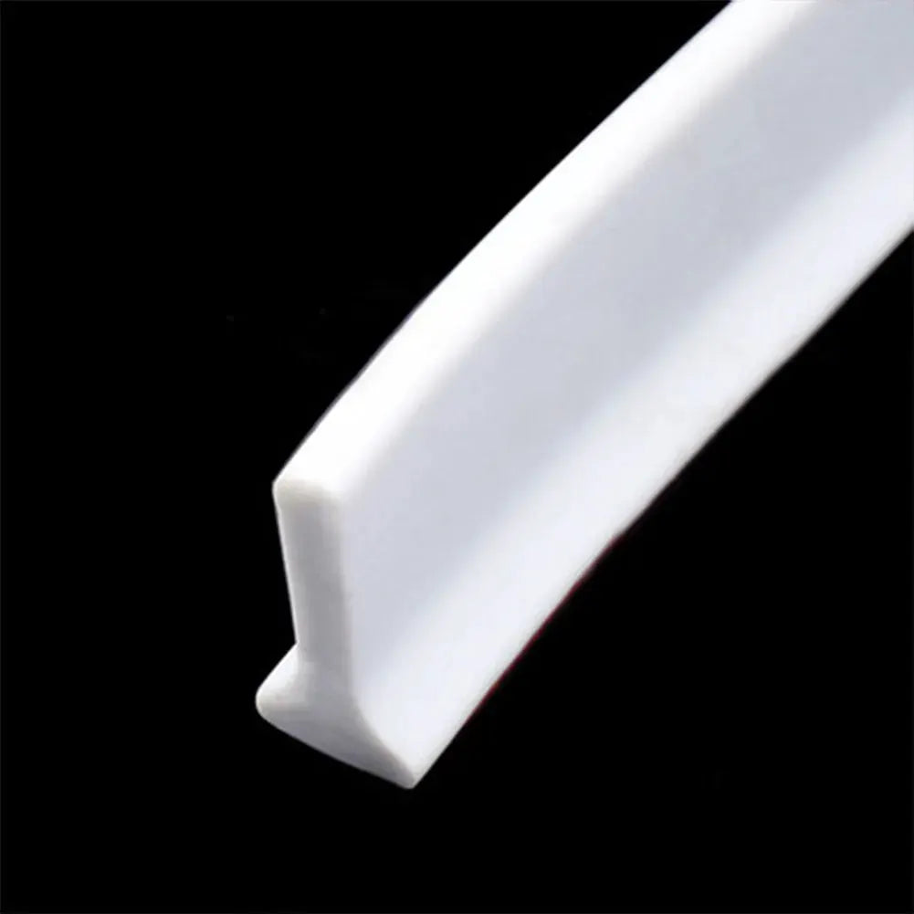 Shower dam strip white silicone for bathroom dry-wet separation Simples Market