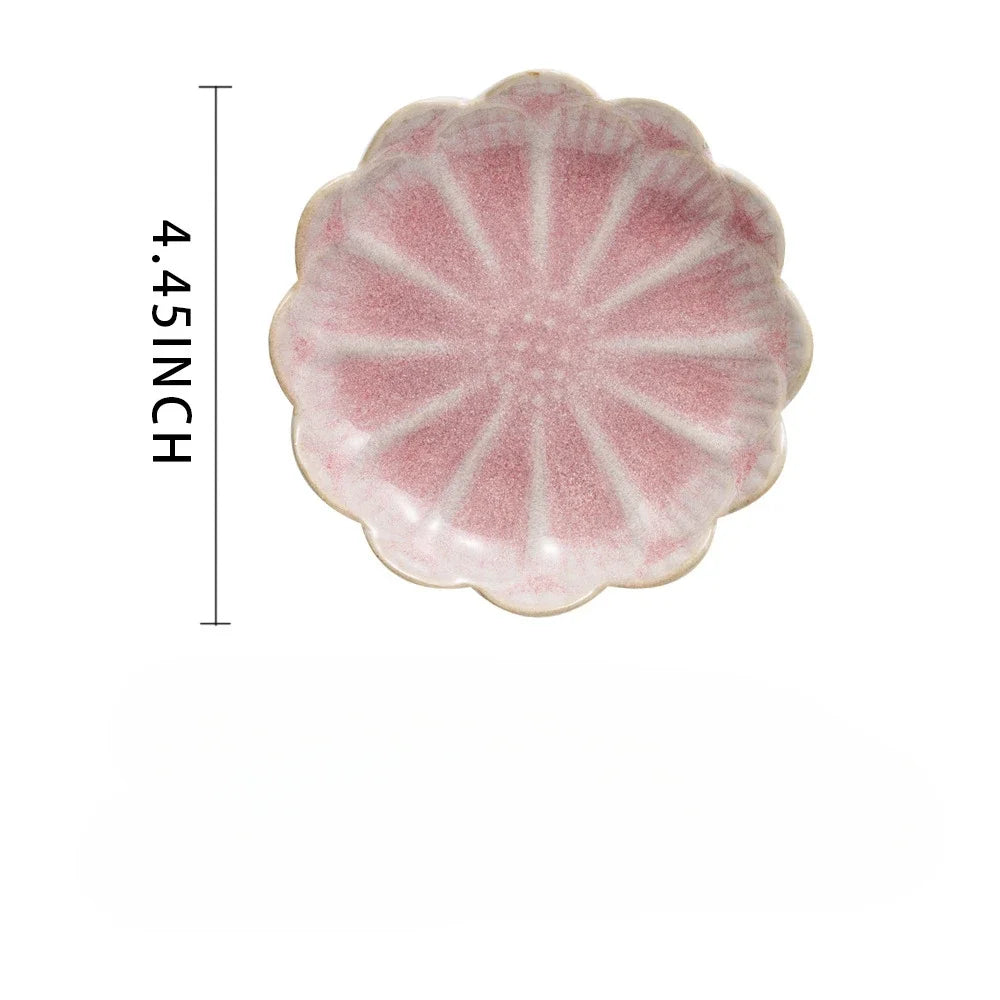 Creative Minimalist Ceramic Lotus Jewelry Tray And Snack Flavor Dish
