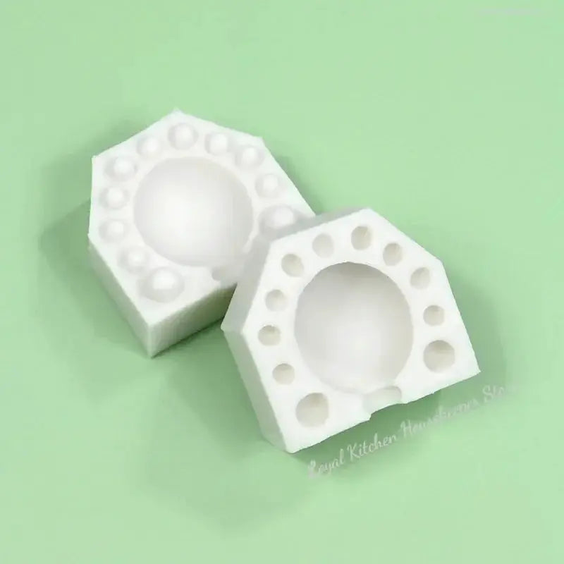 Two Piece Set 3D Mini Balloon Silicone Molds Dubai Chocolate Fondant Clay Candle Cake Decorating Tool