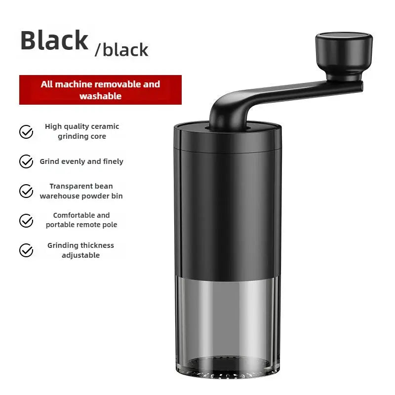 TrailBrew Hand Cranked Coffee Grinder Portable Adjustable Ceramic Core For Uniformly Ground Coffee On The Go